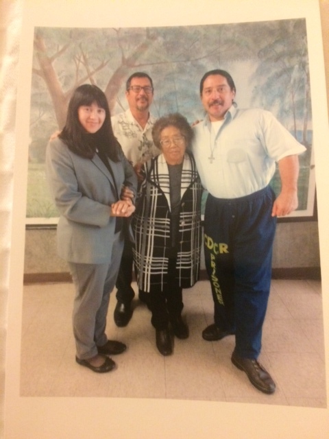  Malcolm Hanson with his sister Anastasia, brother Mark, and mom, Priscilla.