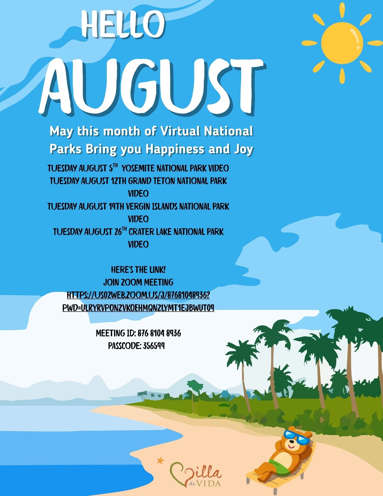 August Virtual Tuesday