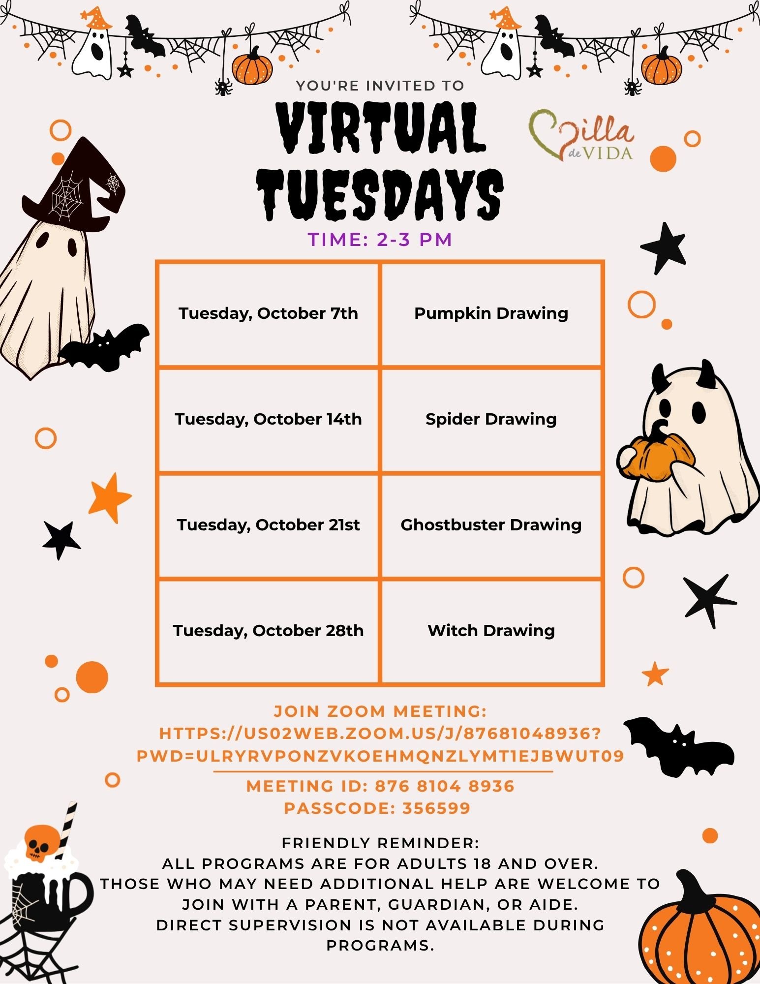 Virtual Tuesdays — Villa de Vida, Inc.