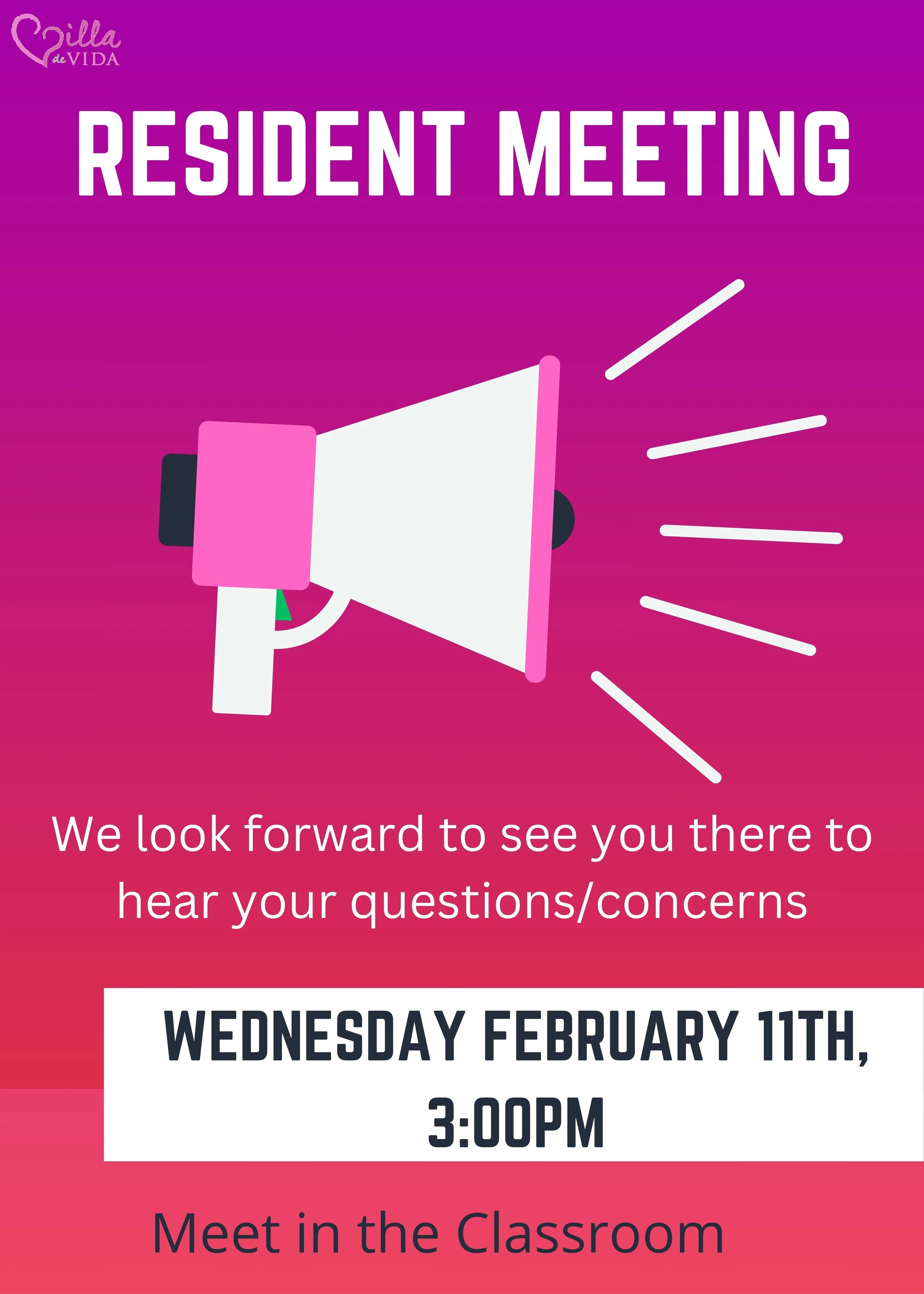 Resident Meeting