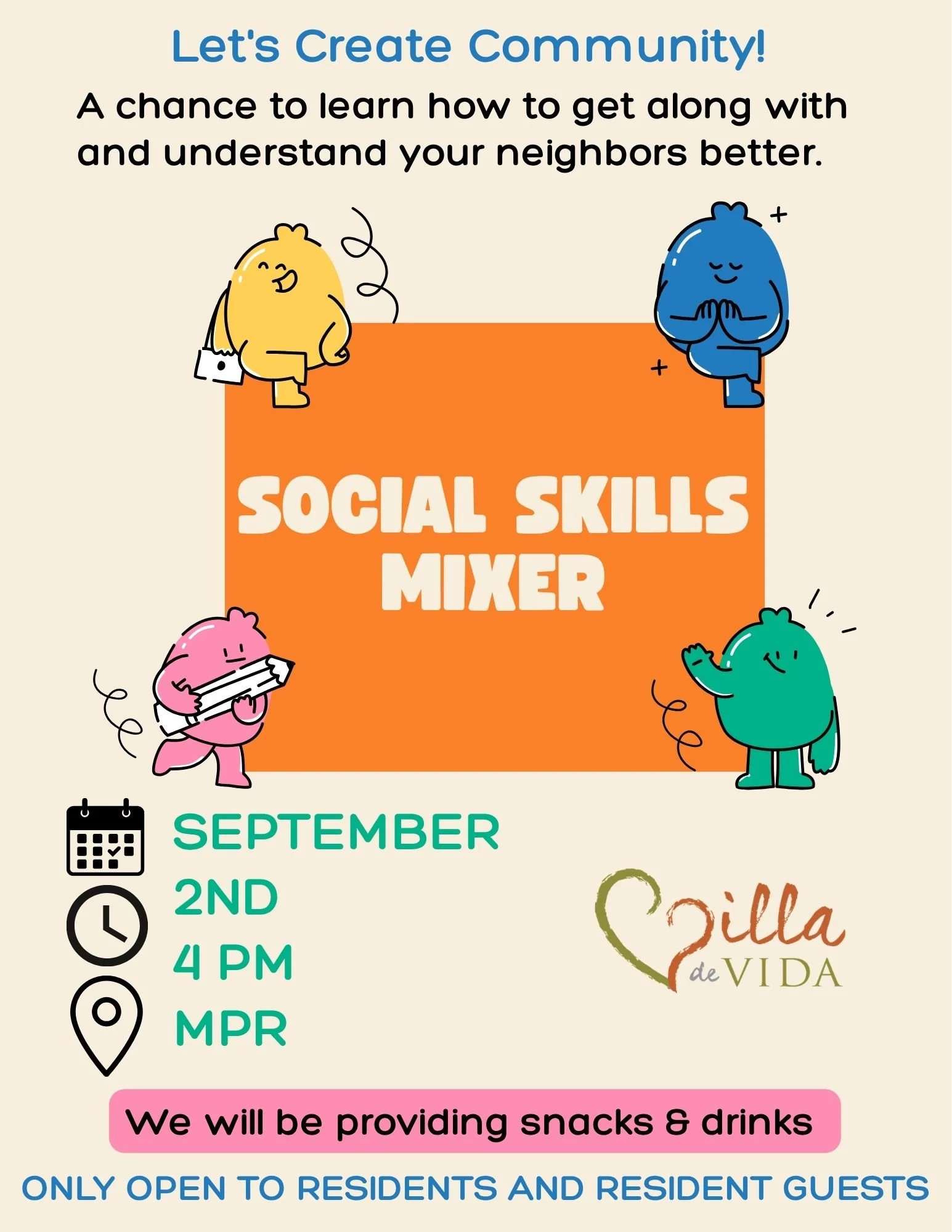 September Social Skills Mixer