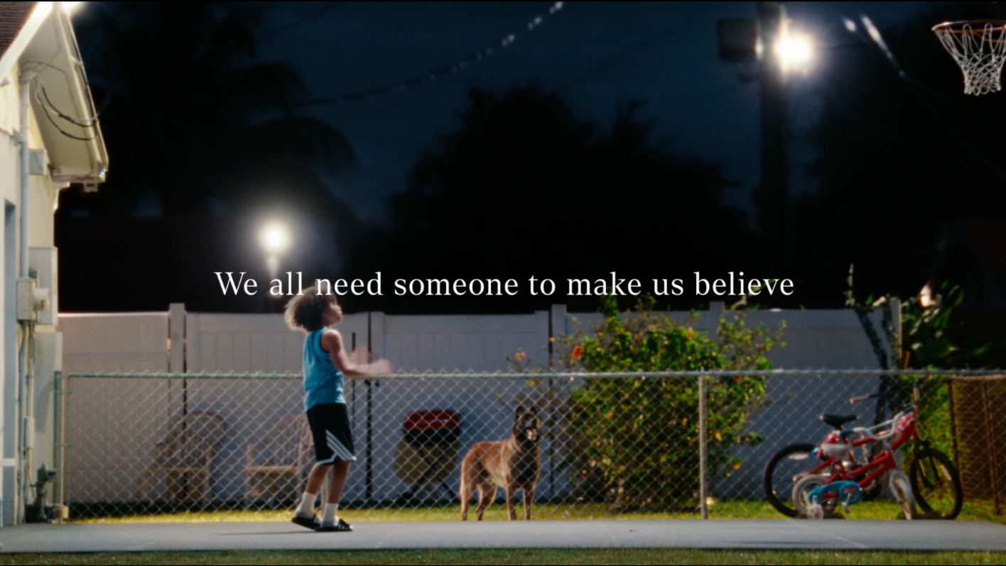 Adidas. We all need someone to make us believe.