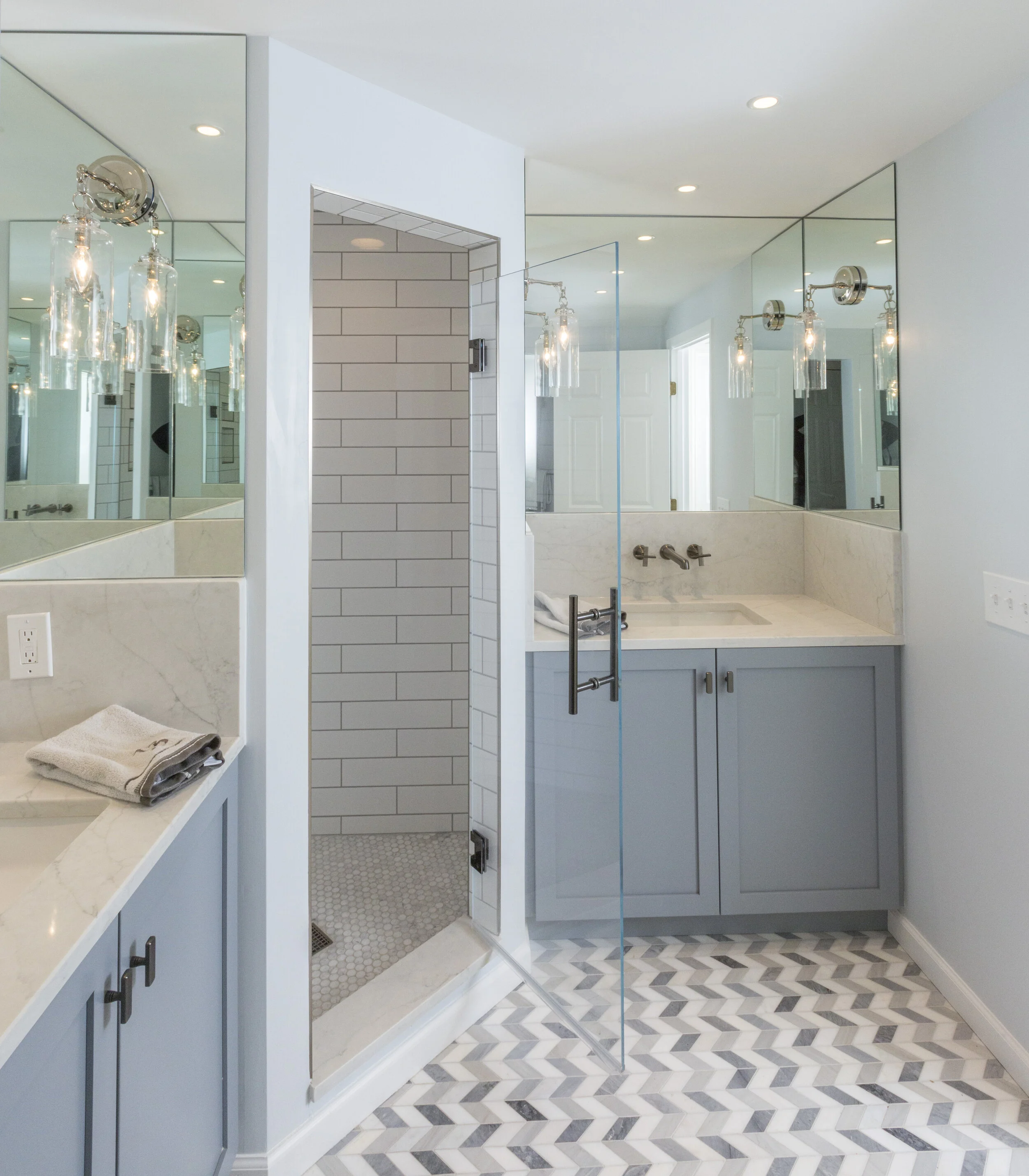 Adding Classic Style to a Hall Bath