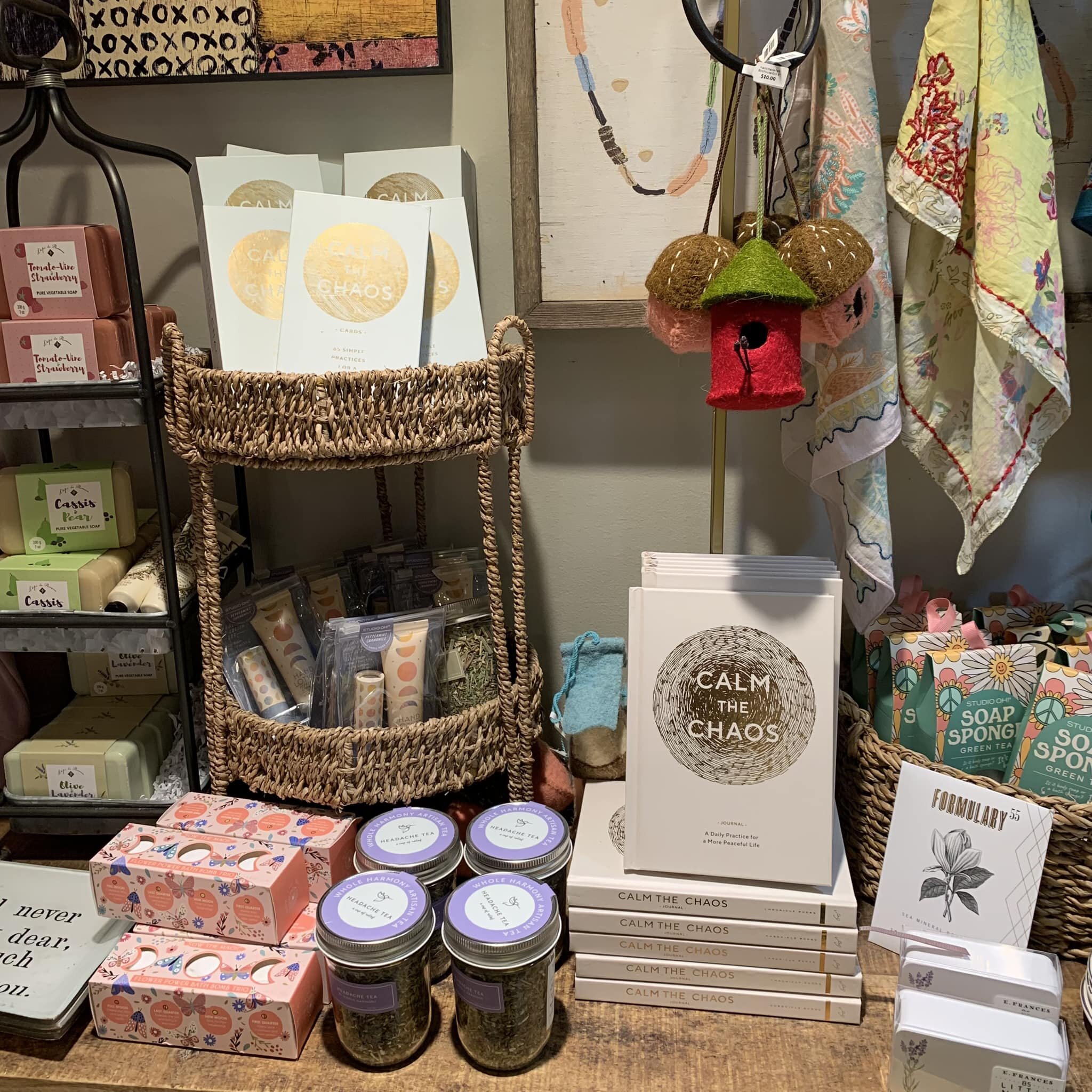 Hey local friends. I was getting a gift at @daisys_mercantile today and saw that they have a supply of the Calm the Chaos Cards and Journals (they make great gifts for friends, teachers, teens). 

Yes, they are available at some big name stores, but 