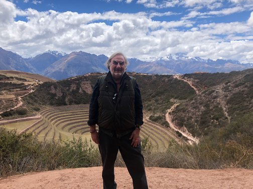 Ralph at Moray, the terraced Inca ruins we visited during the Pre-Conference Journey in the Sacred Valley
