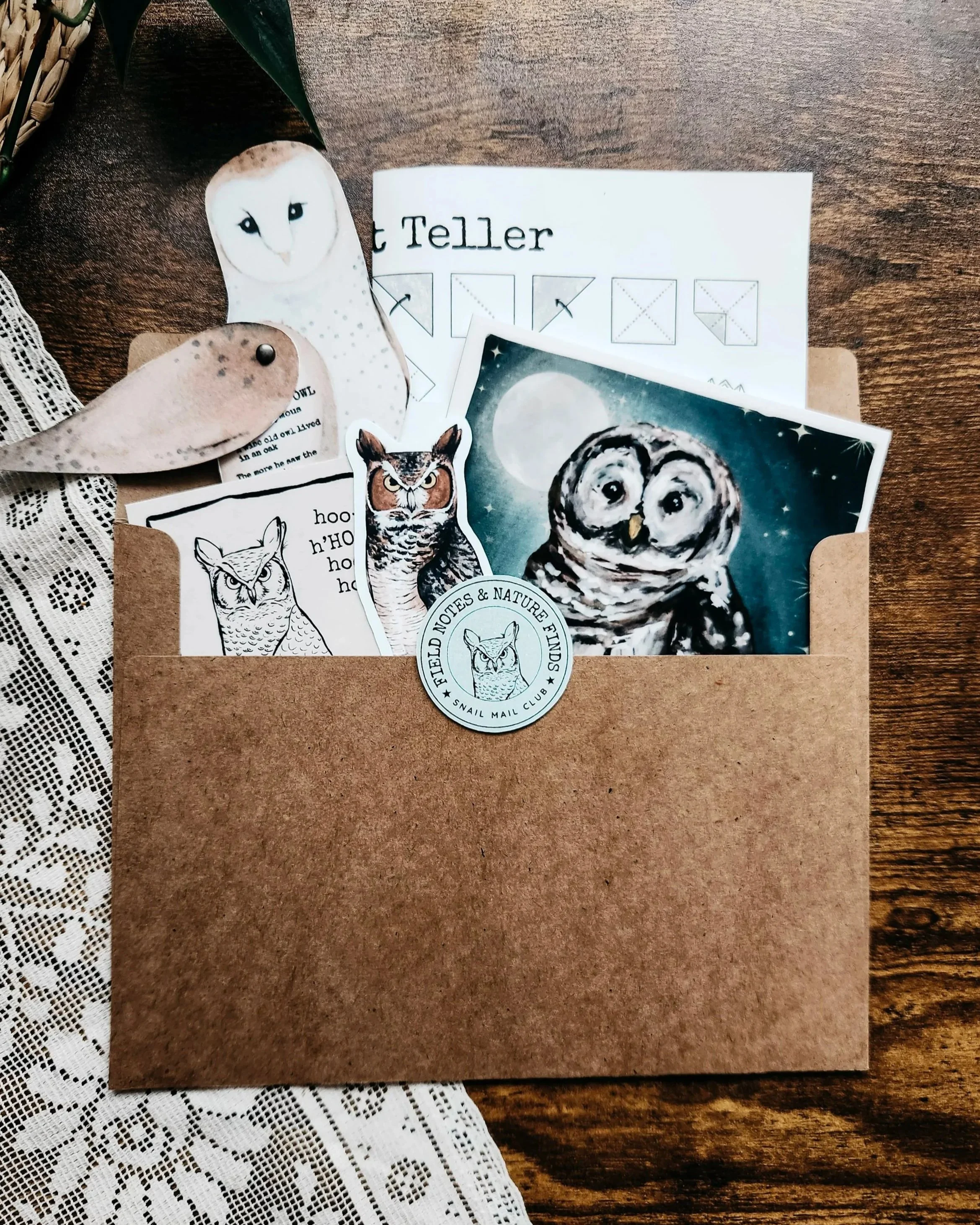 Image of everything included in the mail.