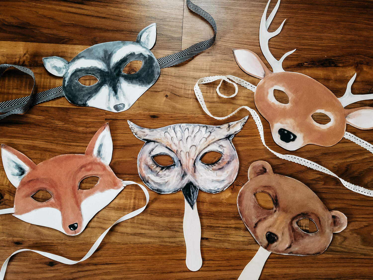 Forest Animal Printable Masks — Stephanie Hathaway Designs