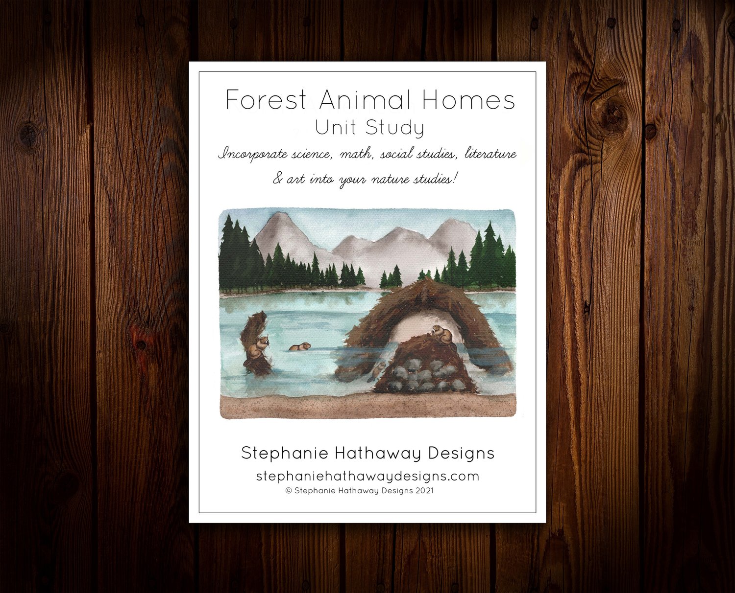 Forest Animal Homes Unit Study — Stephanie Hathaway Designs