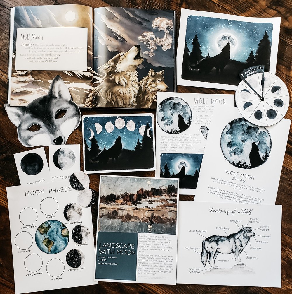 Wolf Moon Nature Study — Stephanie Hathaway Designs