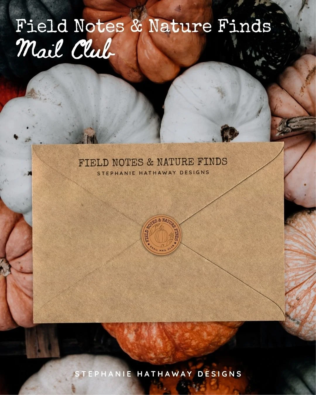 A mockup image announcing September's theme: pumpkins!