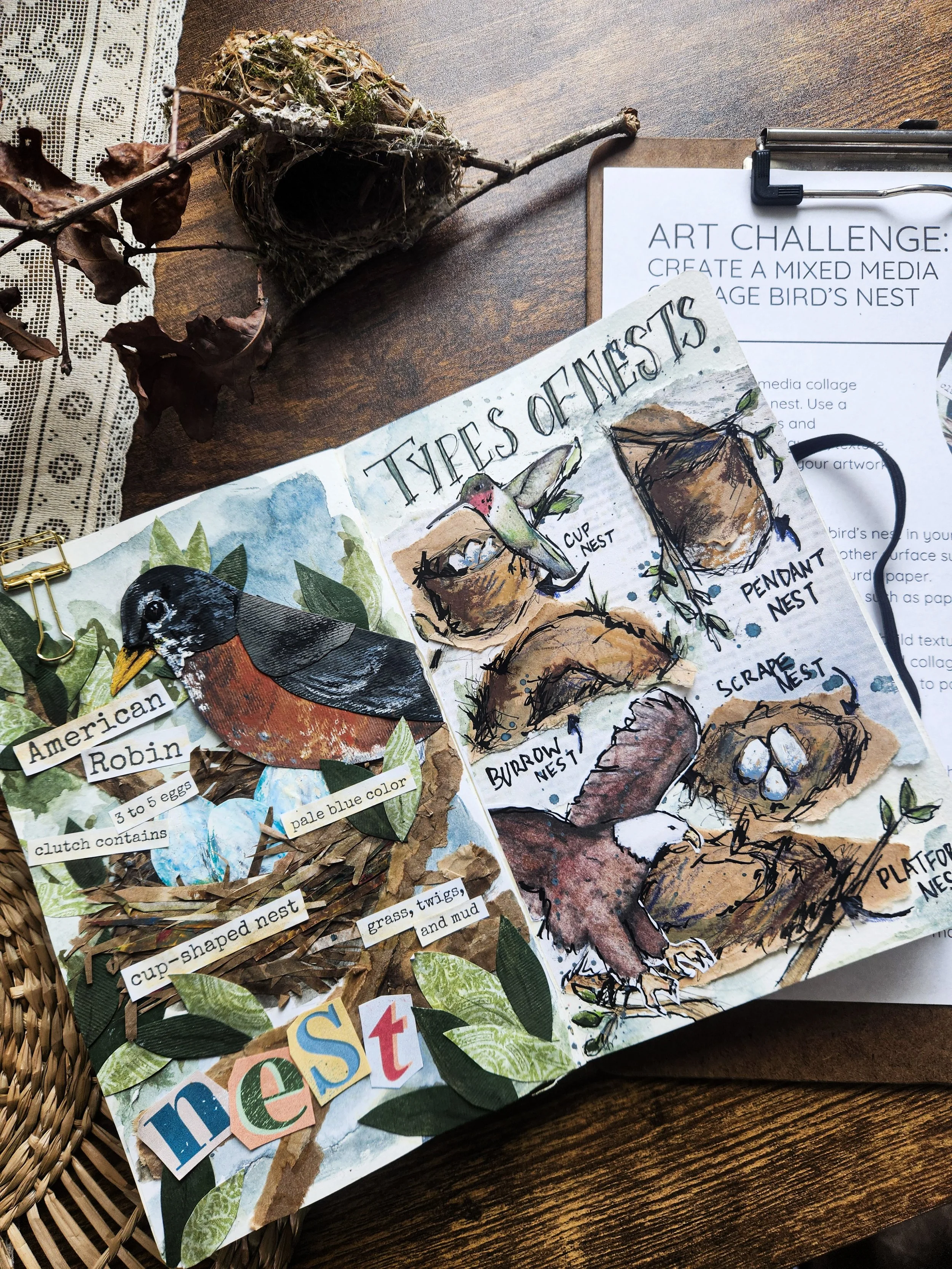 Example in nature journal pages.