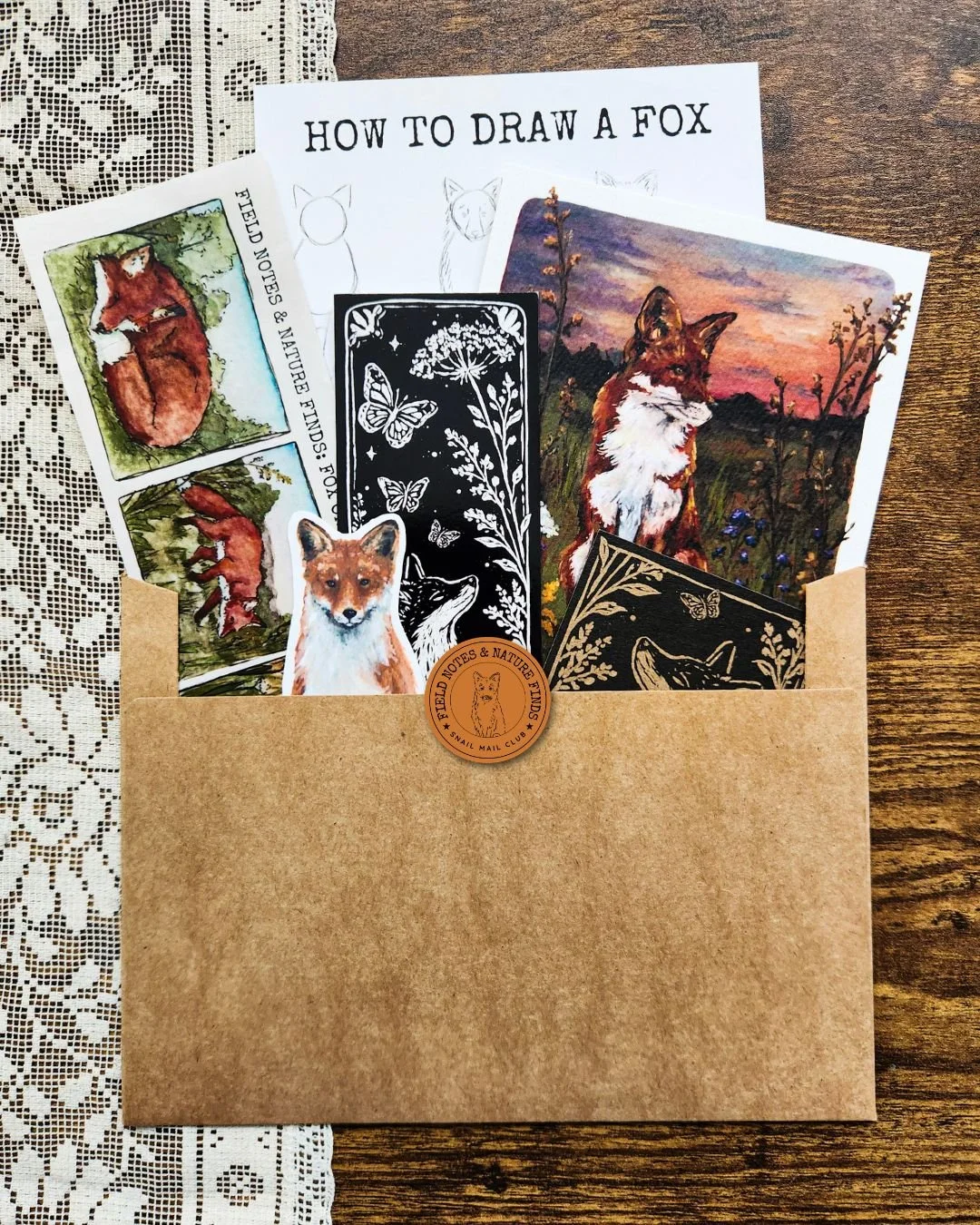Envelope with all elements posed