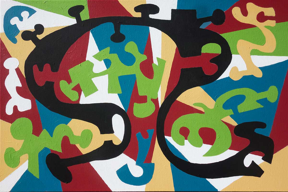 "Tenacity" 24" x 36" acrylic on canvas