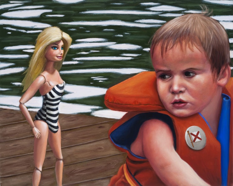 "The Package" 24 x 30" oil on canvas