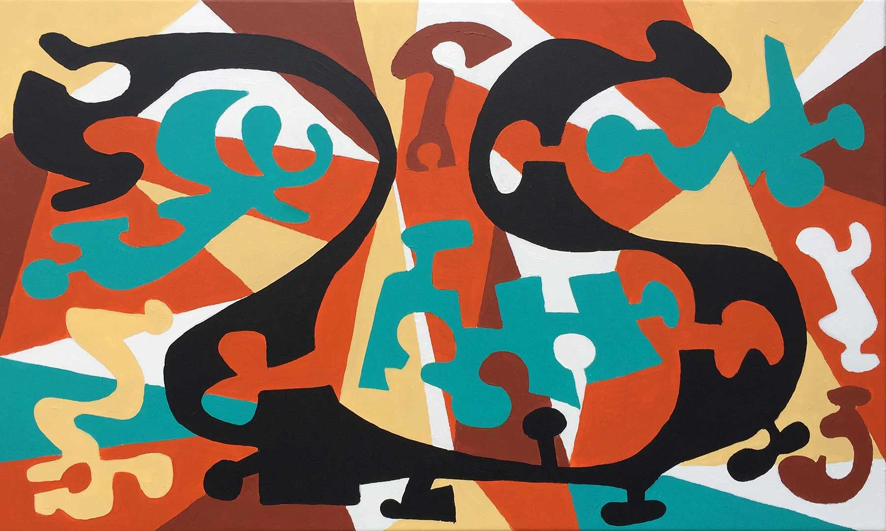 "Linterna Mágica" 24" x 40" acrylic on canvas