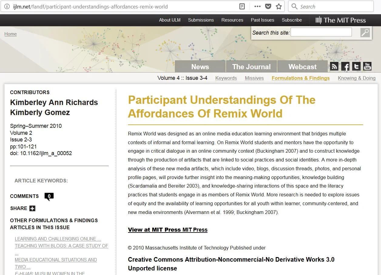 Peer-reviewed Publications 