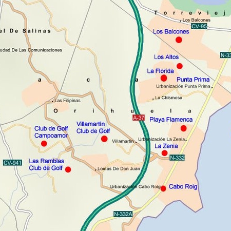 La Florida Orihuela Costa Map Orihuela Costa, The Best Seaside Town. — Golden Visas In Spain