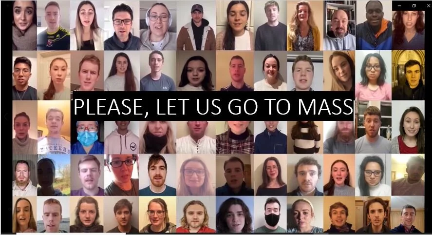 Young Irish Catholics ask for Mass to be Restored