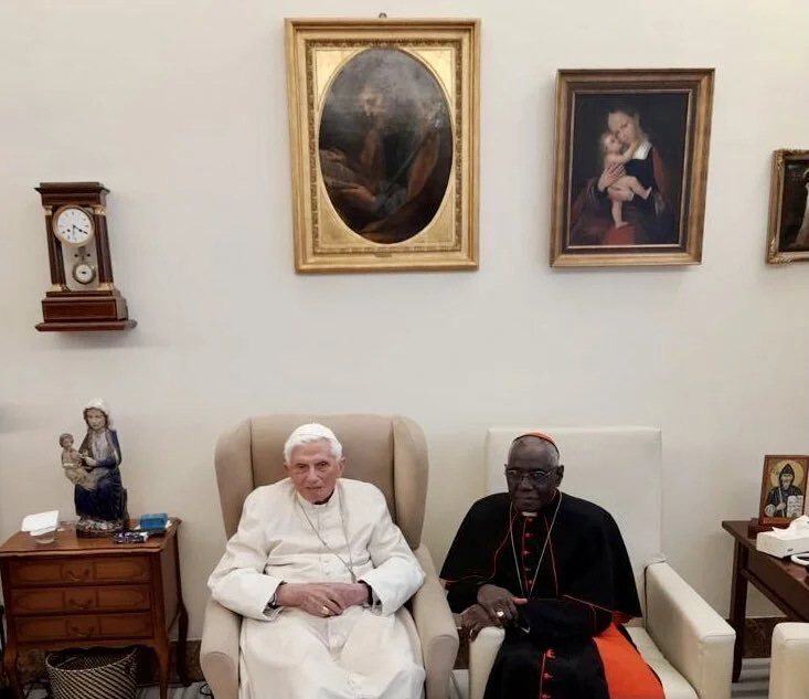 Cardinal Sarah Meets with Pope Benedict XVI 