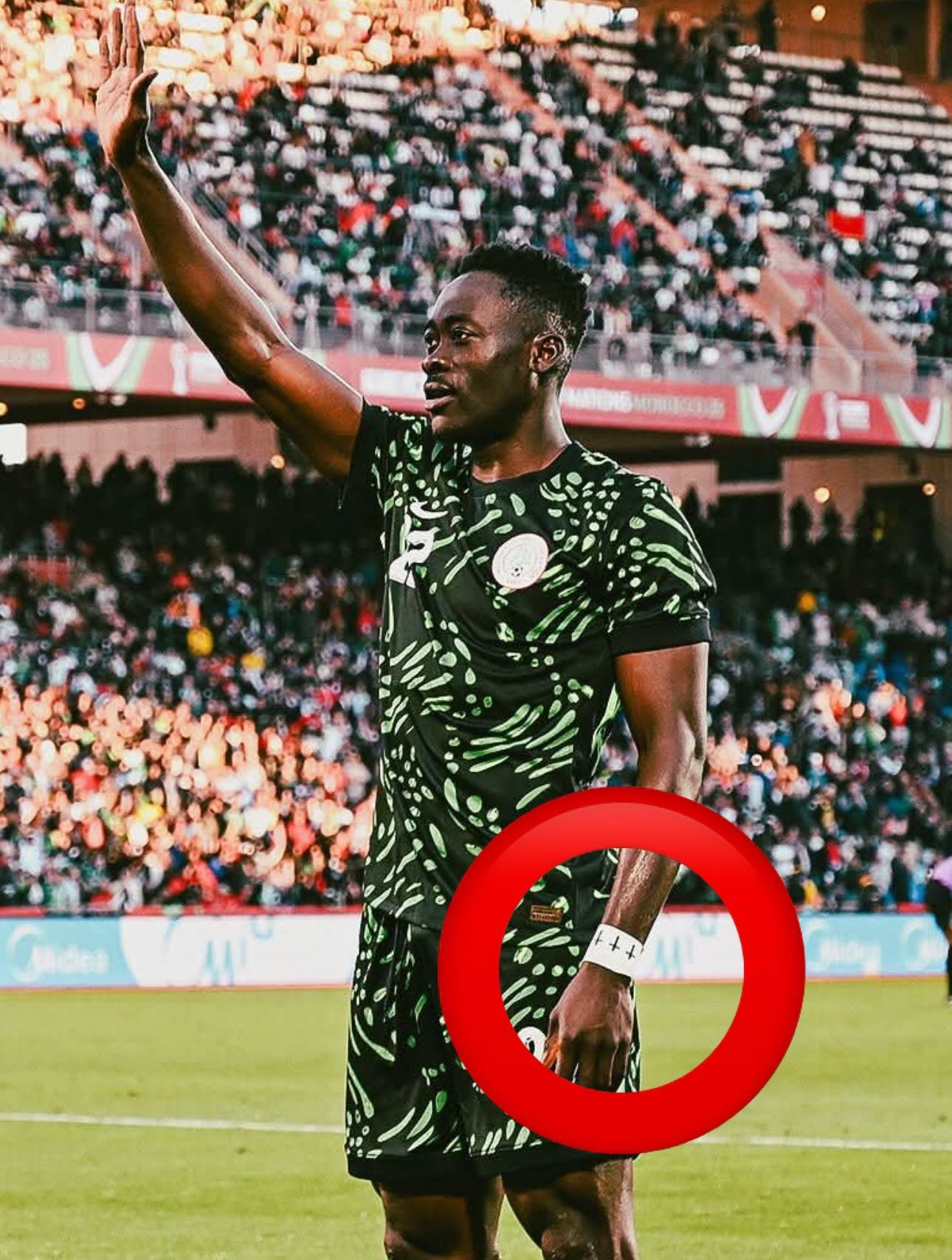 Nigeria Players Wear Christian Wristbands at AFCON