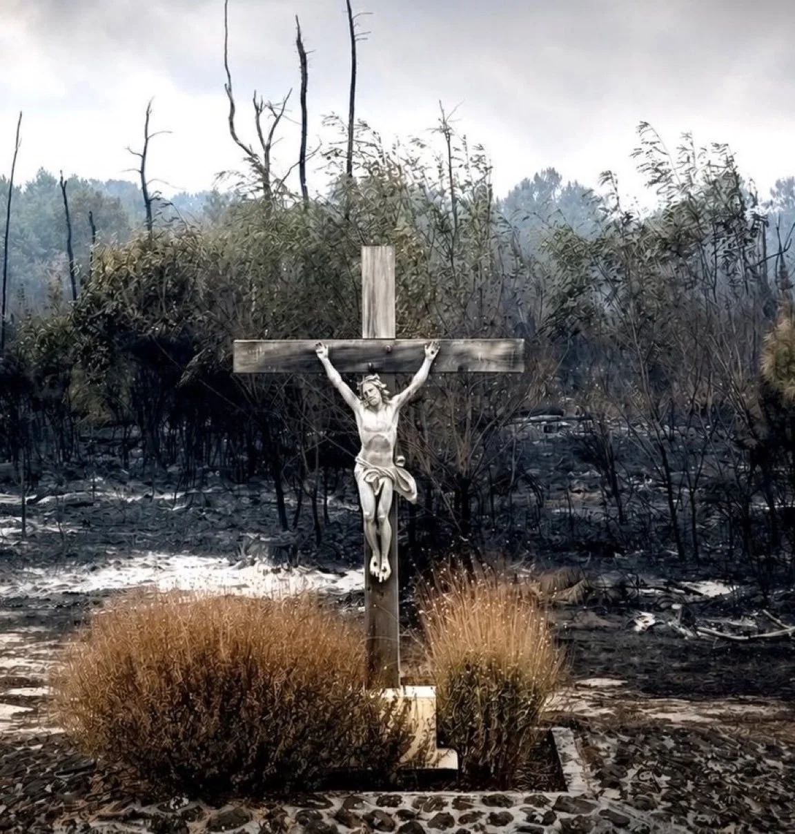 Gironde Cross Survives Fires