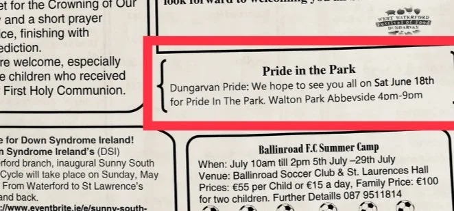 Parish Newsletter Promotes Pride