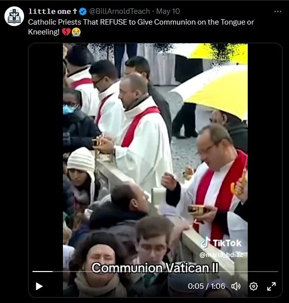 Communion on the tongue whilst kneeling is acceptable — Catholic Arena