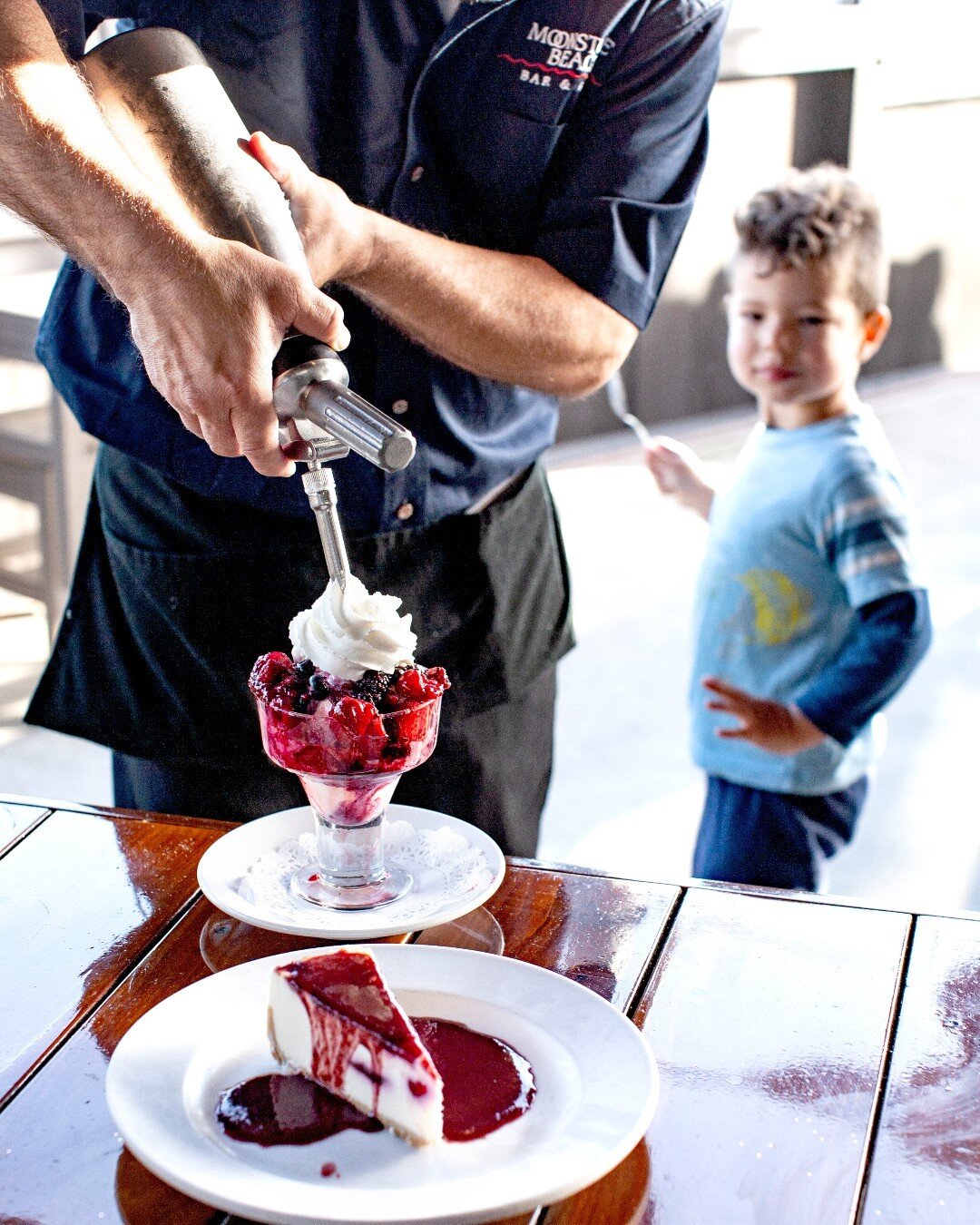 Dessert is the most important meal of the day, well at least this kiddo thinks so 😉 😜