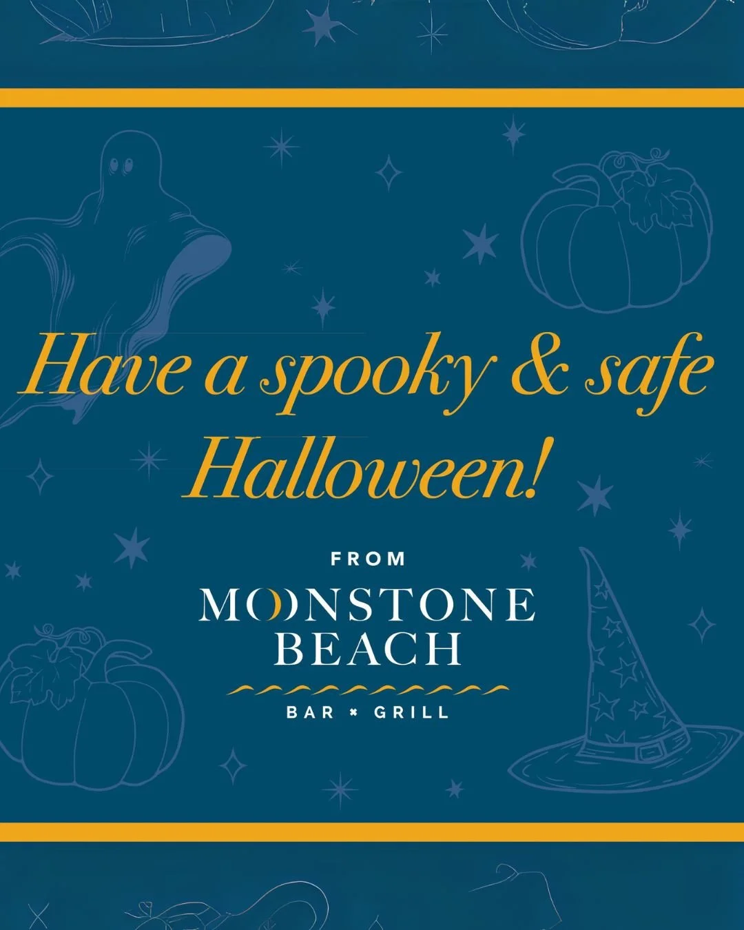 Happy Halloween from Moonstone Beach Bar x Grill 👻