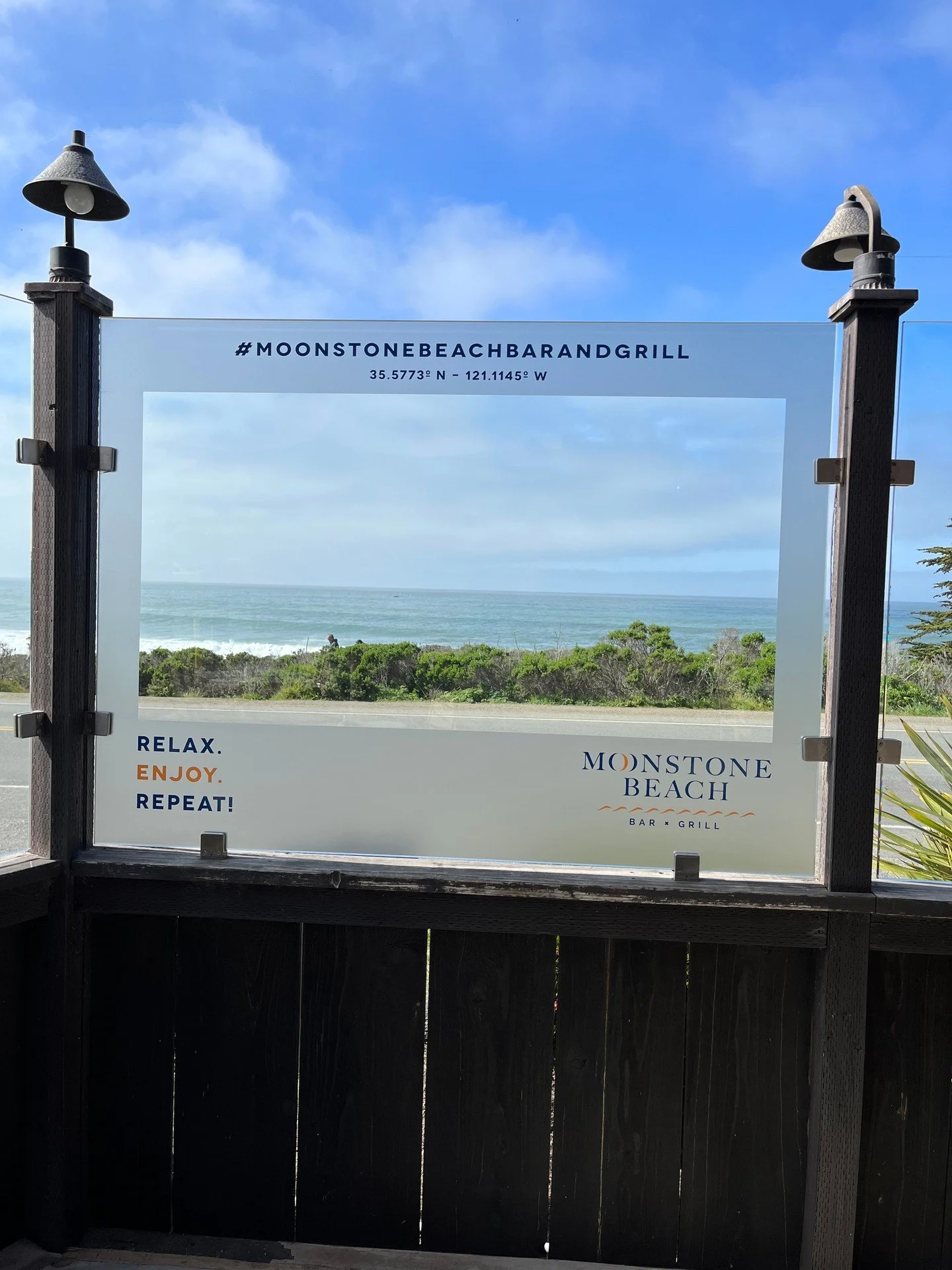 Don&rsquo;t miss our photo spot! 📸

We&rsquo;ve added a special photo op right into the glass on our beachfront patio to perfectly frame your Central Coast memories. Stop by, snap a pic with the ocean behind you, and document your Cambria adventure 
