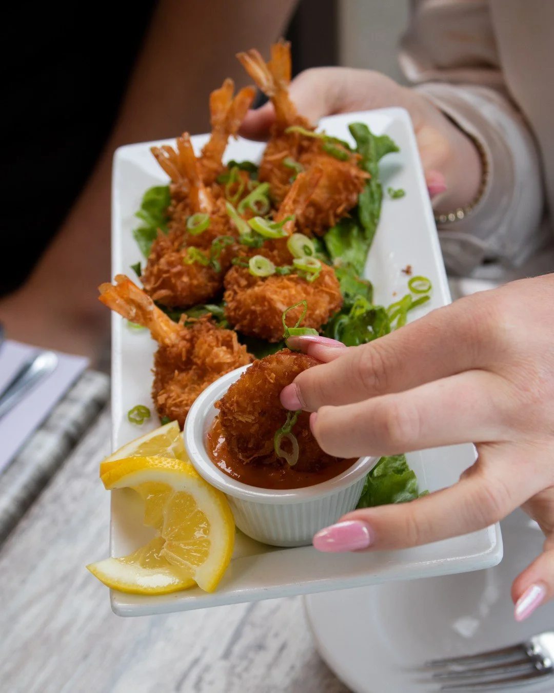 Savor Every Bite! 🍤

Our Coconut Shrimp is served up hot with a sweet &amp; spicy dipping sauce that hits just right! Crunchy, juicy, and seriously craveable 😋 

Pair it with ocean views and you&rsquo;ve got yourself the perfect recipe 🌊