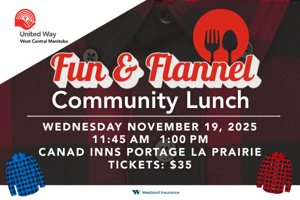 Portage la Prairie: Our Signature Community Fun & Flannel Lunch!