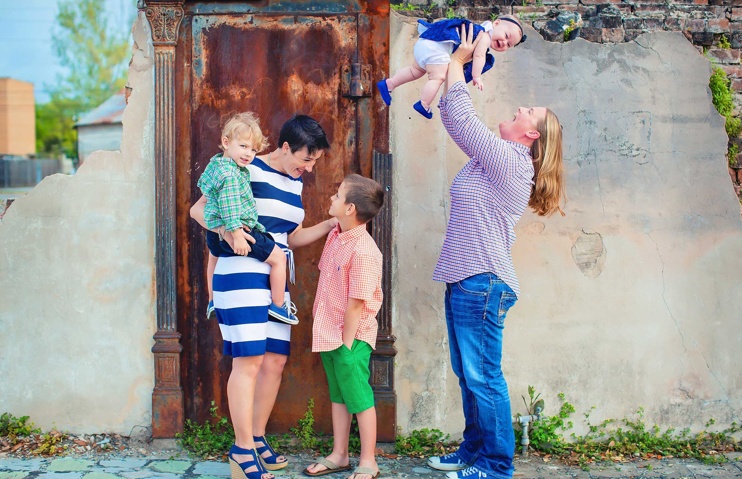  Family photo by LGBT friendly photographer spryART photography in Tomball. 