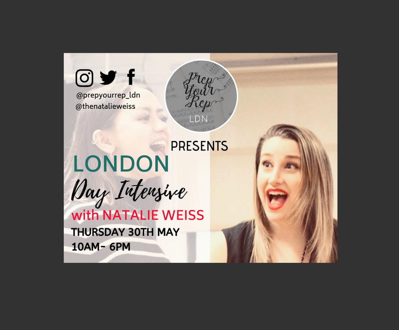 London Day Intensive with Natalie!