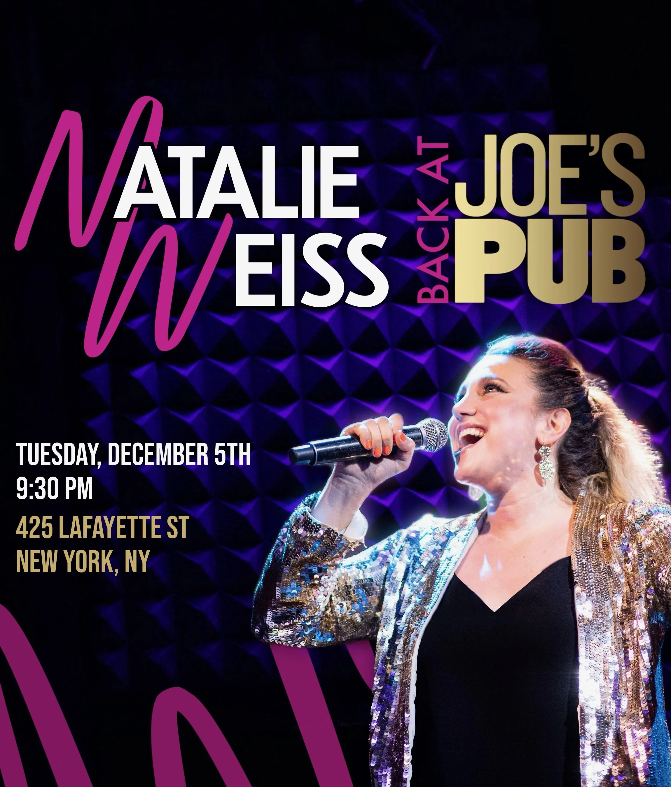 Natalie Weiss is back at Joe's Pub with her newest concert this December