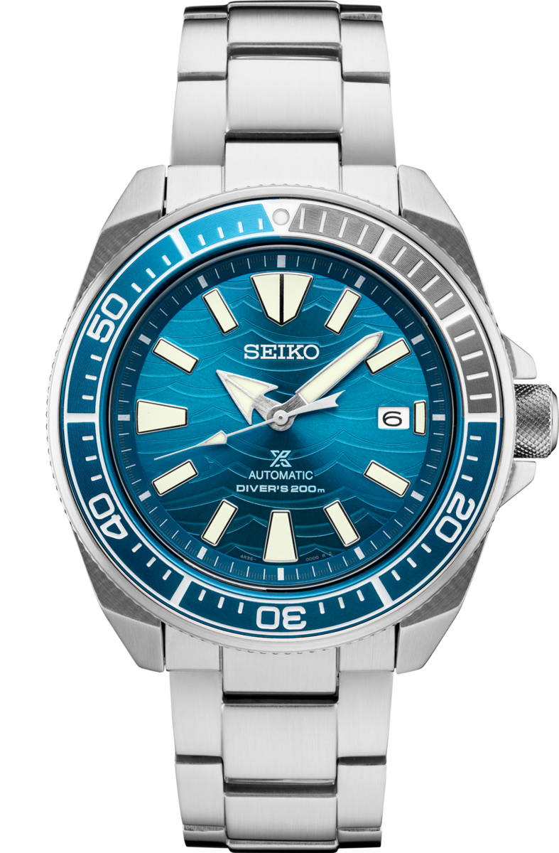 SRPD23 Seiko Samurai Great White Shark Edition- Mens Automatic Diver Sayegh Jewelers