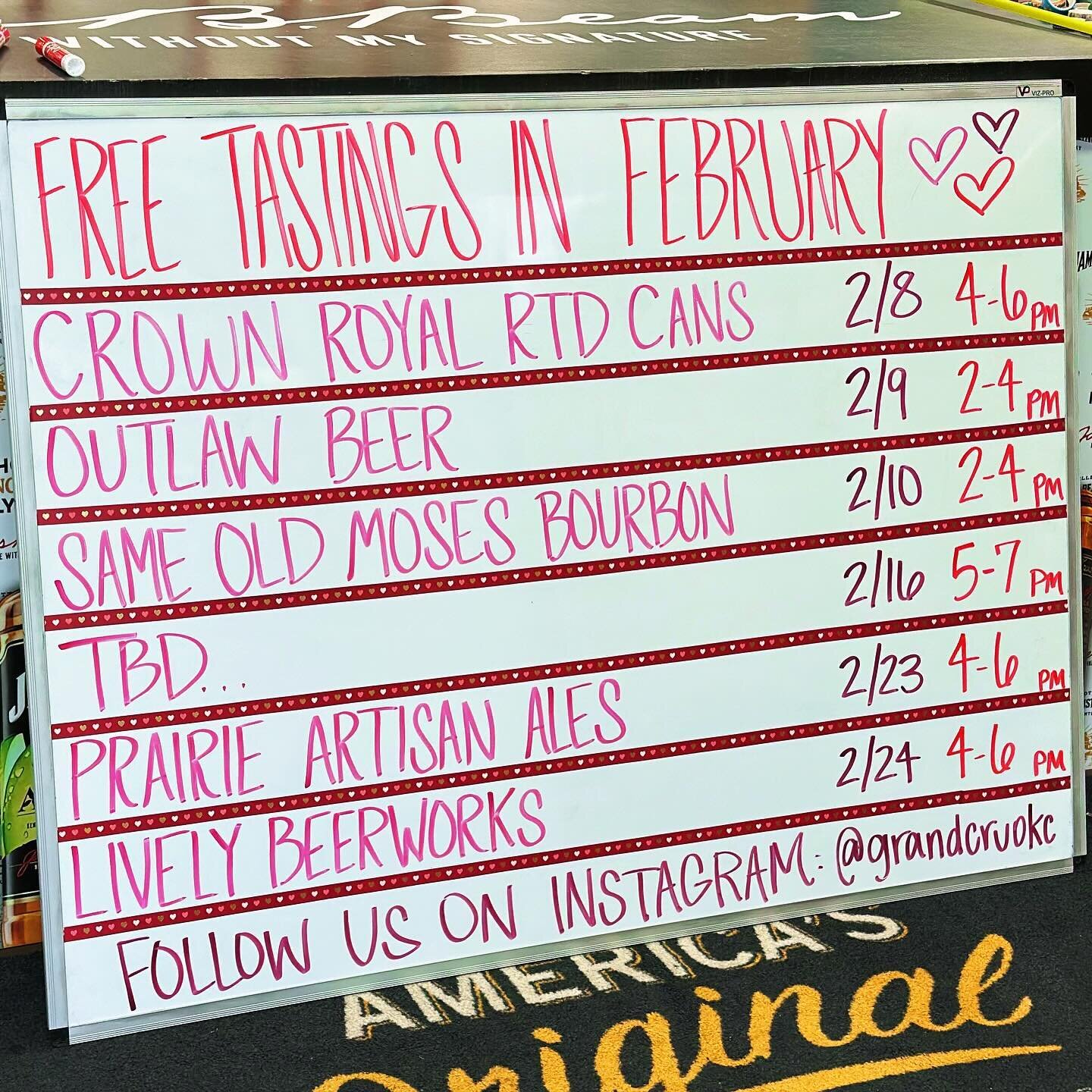 February lineup 🩷❤️
