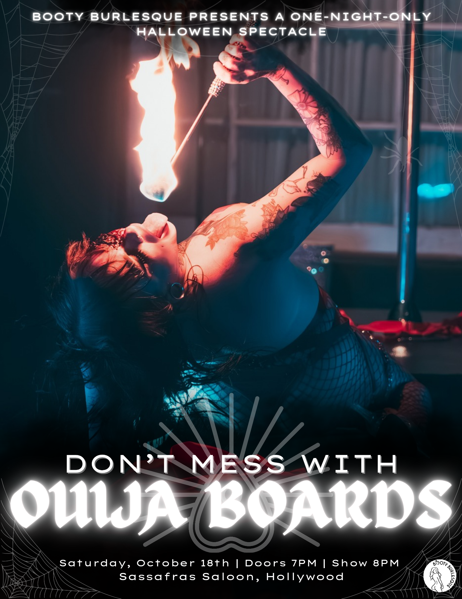 Booty Burlesque: Don’t Mess with Ouija Boards: Burlesque, Tarot, Immersive Haunted House