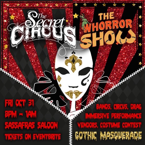 Secret Circus: Halloween Costume Party with Live Bands, Fire Performers, Aerialists and more