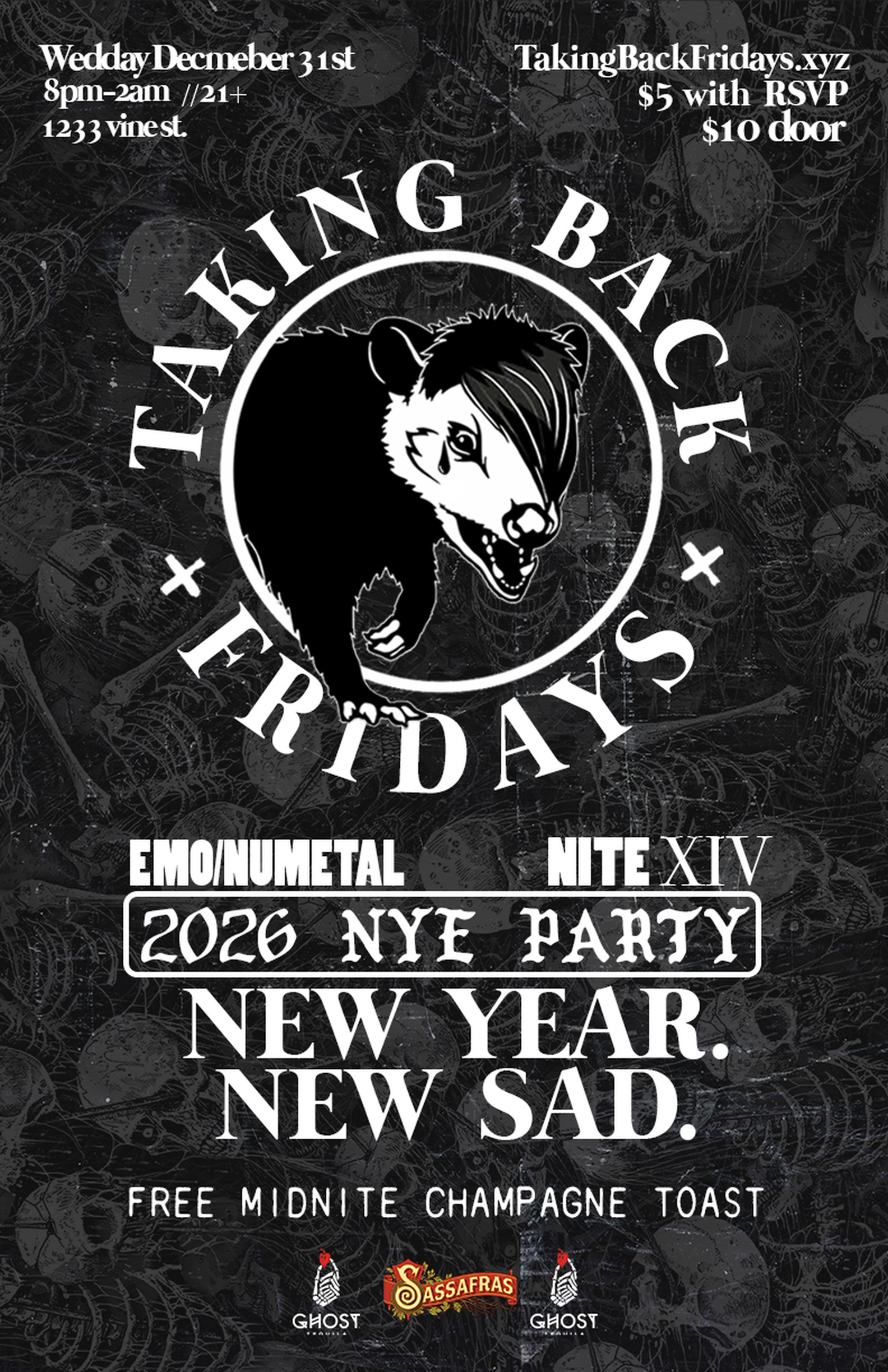 Taking Back Fridays: Emo NYE Party
