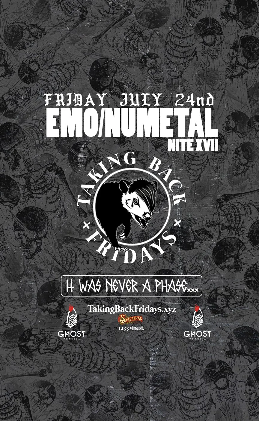 Taking Back Fridays Emo Nite