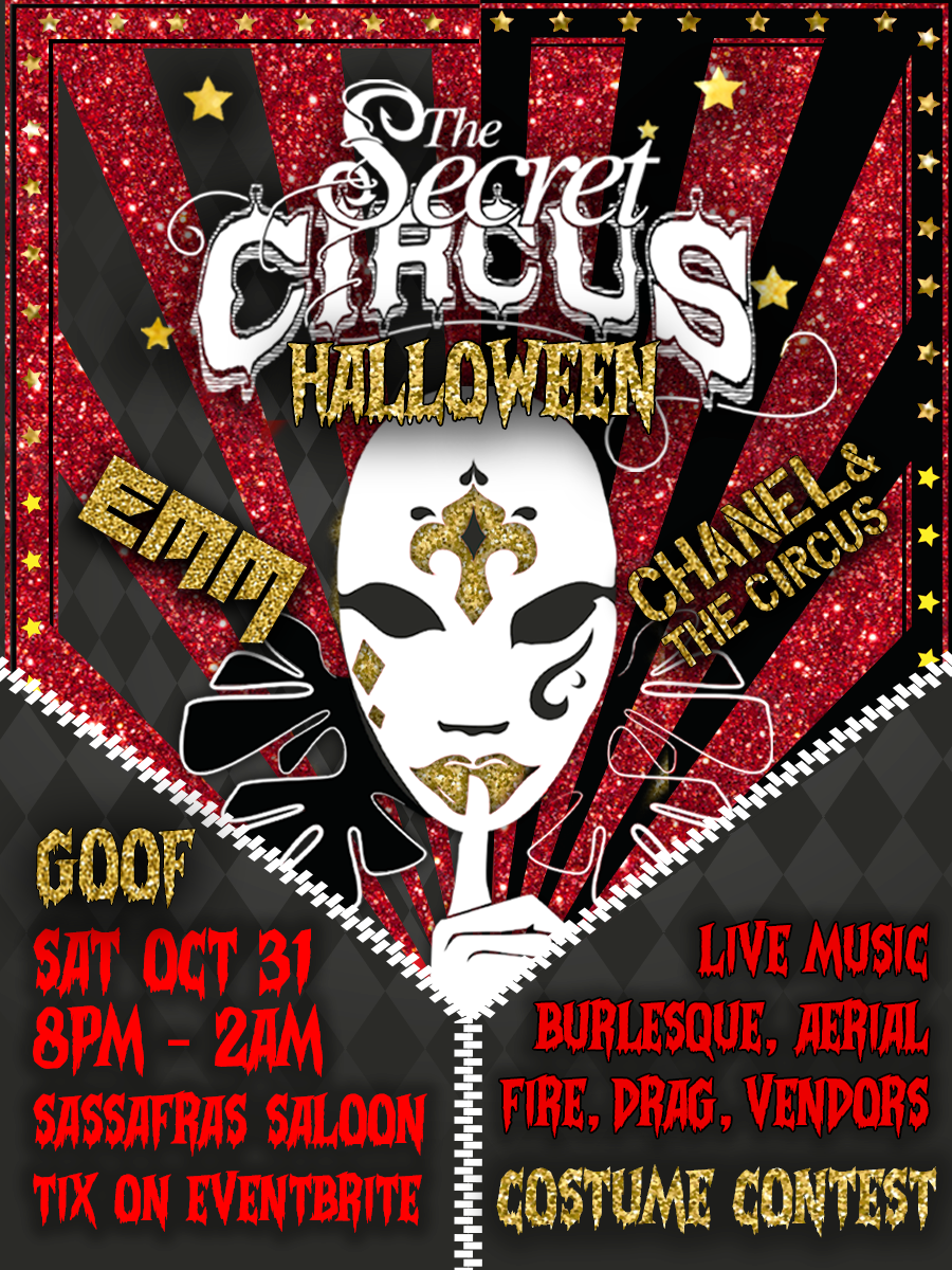 Secret Circus: Live Music, Aerial, Fire, Burlesque, Costume Contest