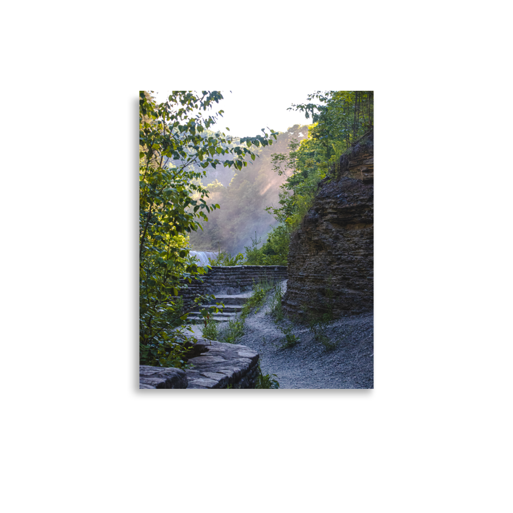 A Walk Along A Hazy Letchworth State Park Photography Print