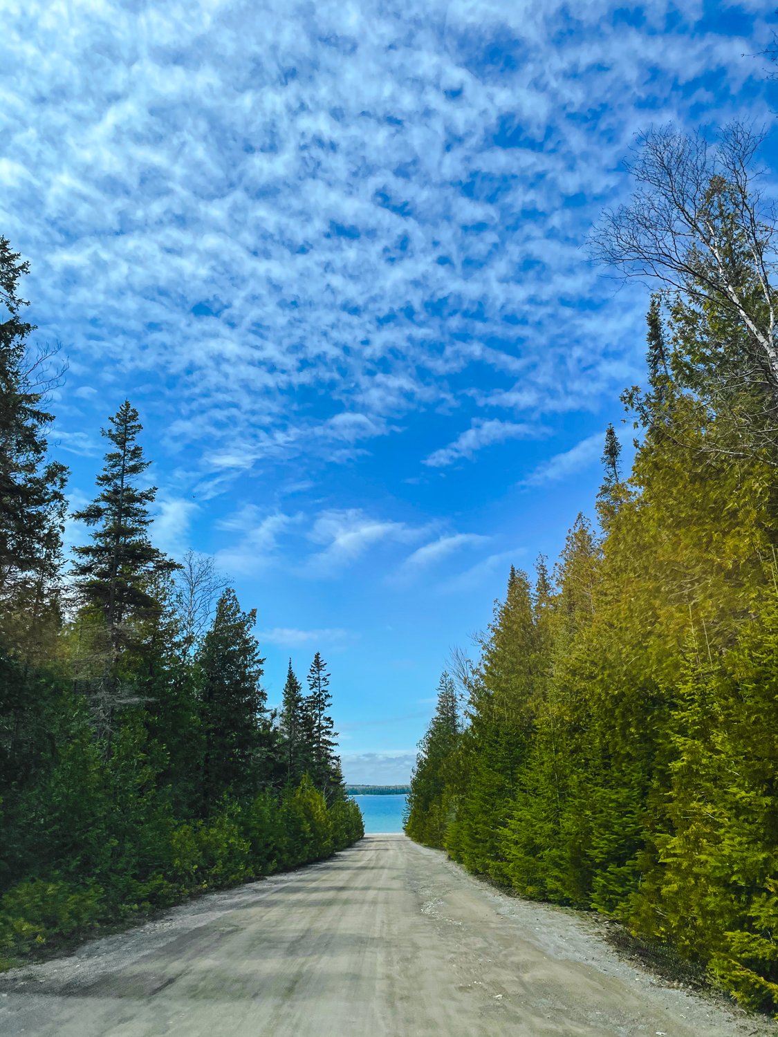 Driving into the Lake
