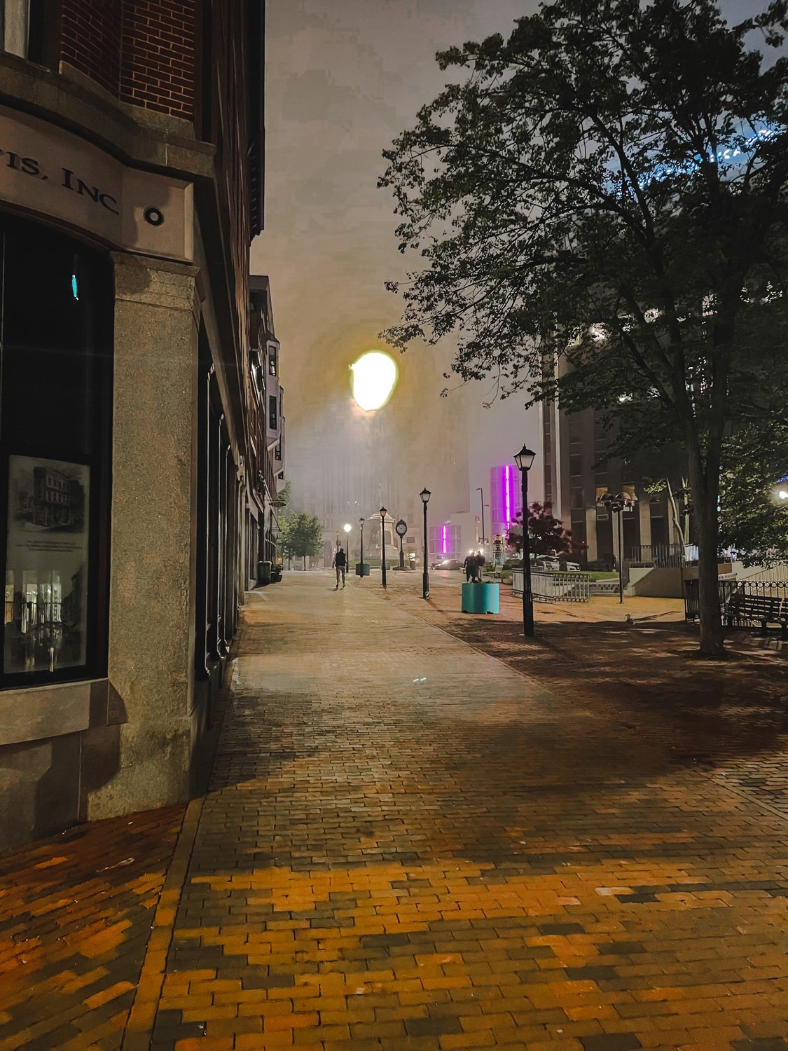 Hazy Downtown Portland, Maine