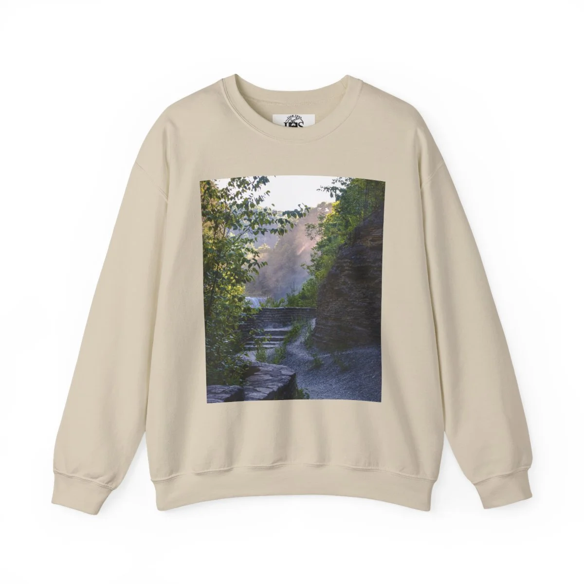 AWalkAlongAHazyLetchworthStatePark-CrewNeckSweatshirt-Sand.jpg