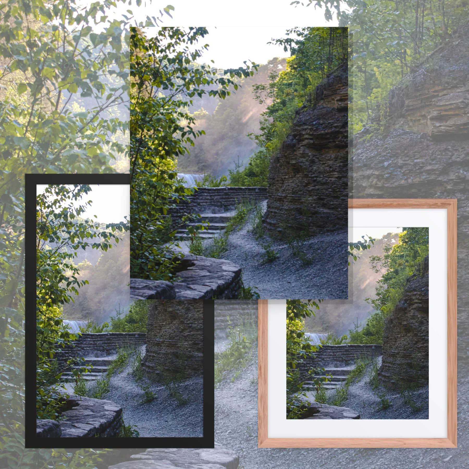 A Walk Along A Hazy Letchworth State Park Photography Print