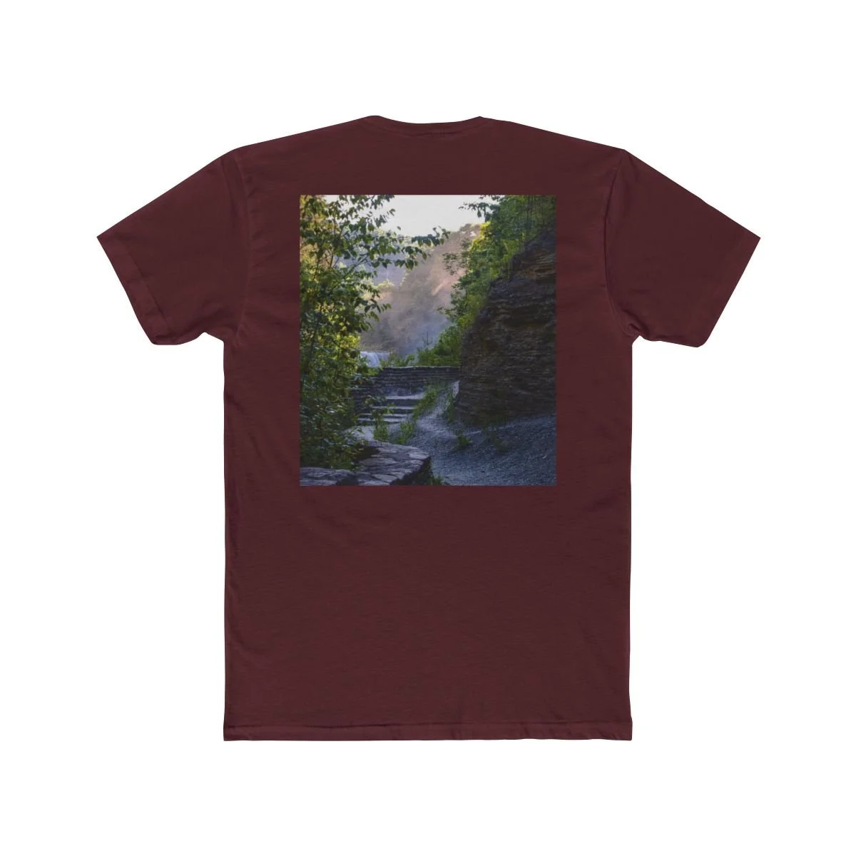AWalkAlongAHazyLetchworthStatePark-LiamTheoCreative-MaroonTee-Back.jpg
