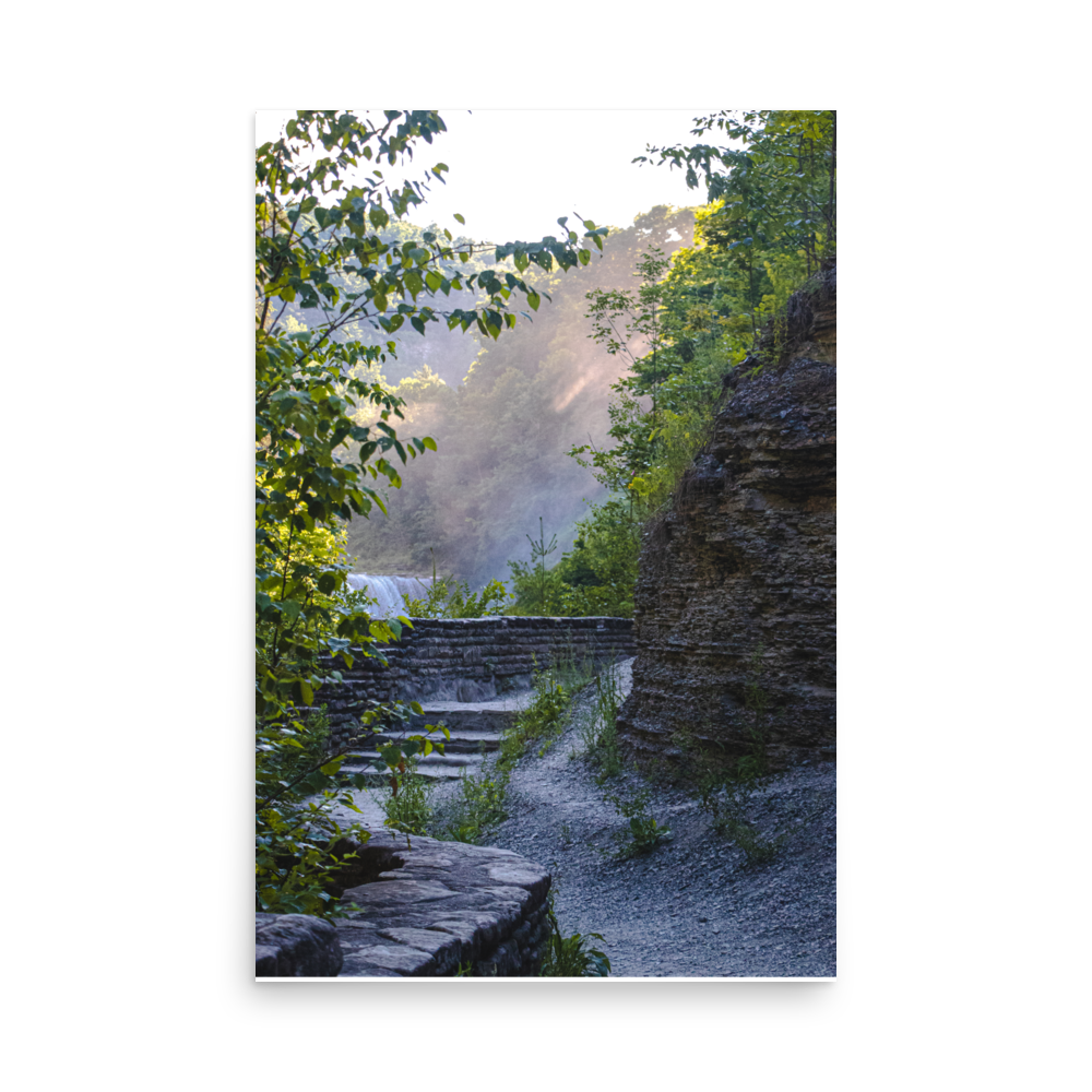 A Walk Along A Hazy Letchworth State Park Photography Print