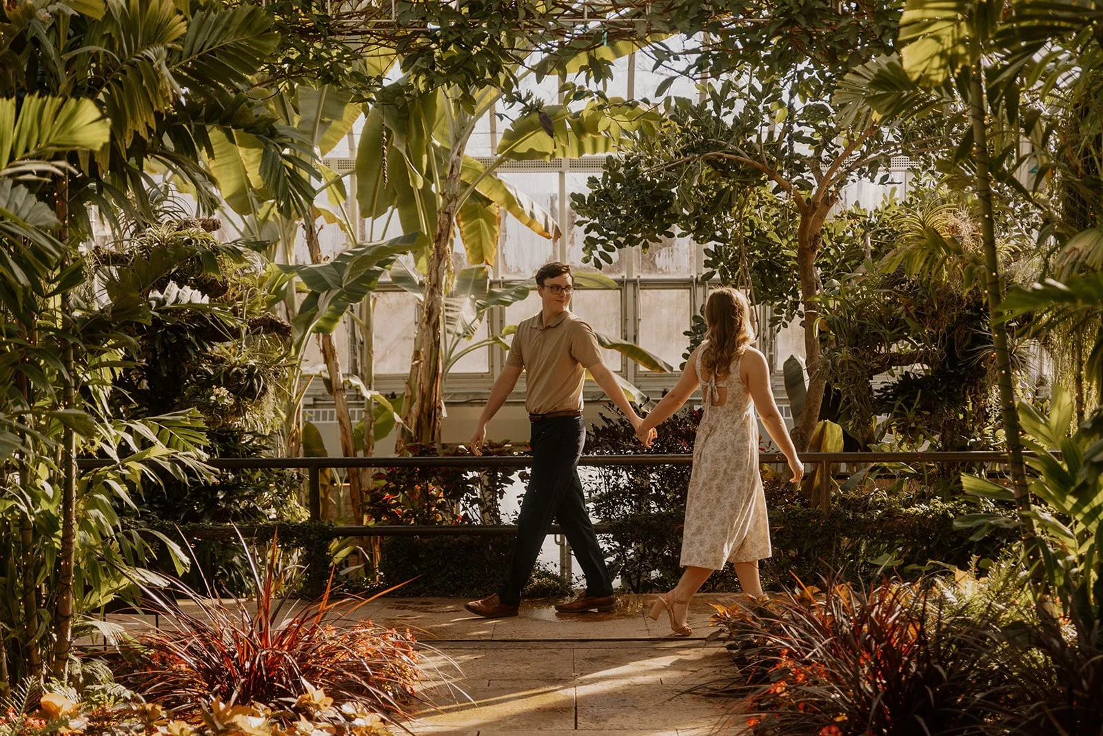 Chicago Botanic Garden Engagement Photos